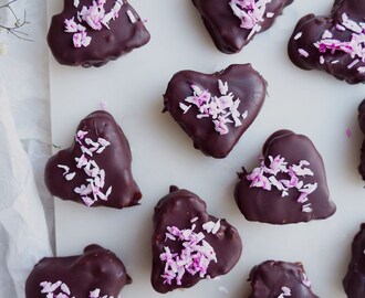 Valentine's Day "Nutella" Chocolate Ball Hearts covered in Dark Chocolate