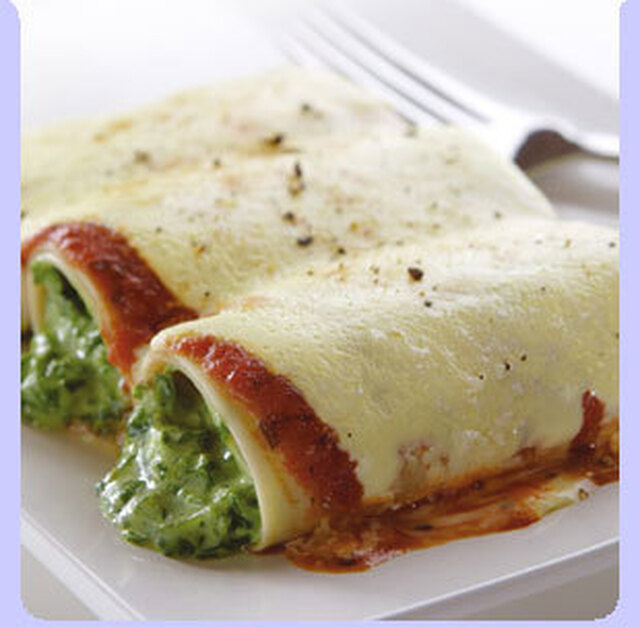 Cannelloni med spenat och ricottaost