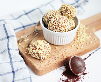 Nyttiga chokladtryfflar på 3 ingredienser