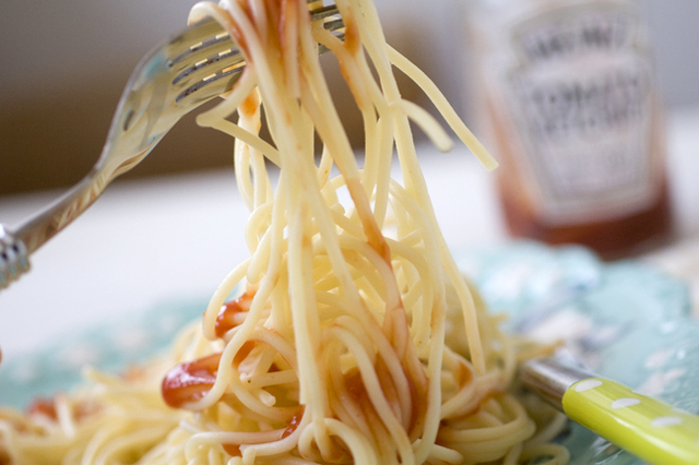 Spaghetti med Ketchup