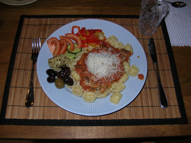 Vegetarisk pastasås med vitlökspaprika