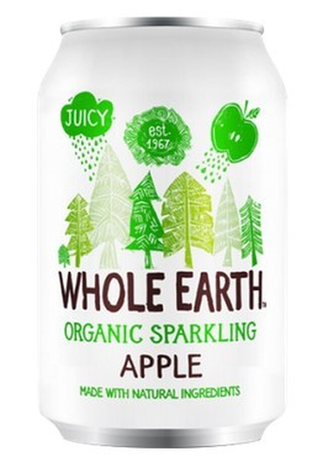 Whole Earths organic sparkling apple