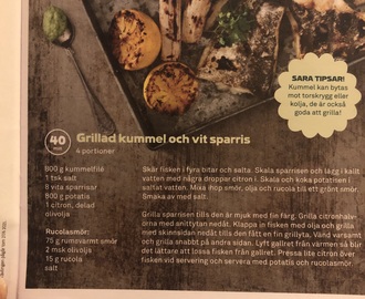 Grillad torskrygg m ruccolasmör