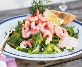 Räksallad med Rhode Island