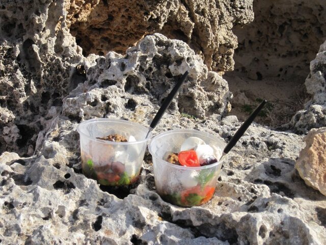 Picknick vid Medelhavet