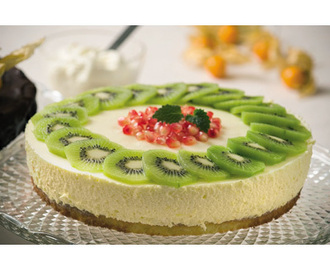 Cheescake med kiwi