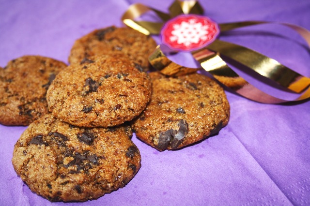 Chocolate chip cookies med pepparkakssmak