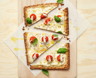 Tunnbrödspizza Caprese