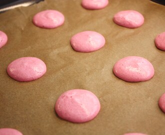 Raspberry Macarons