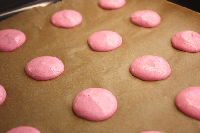 Raspberry Macarons