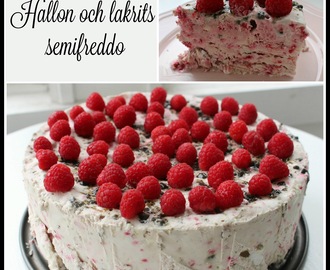 Hallon och lakrits semifreddo