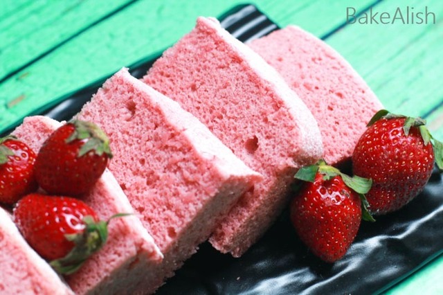 Strawberry Chiffon Cake Sponge