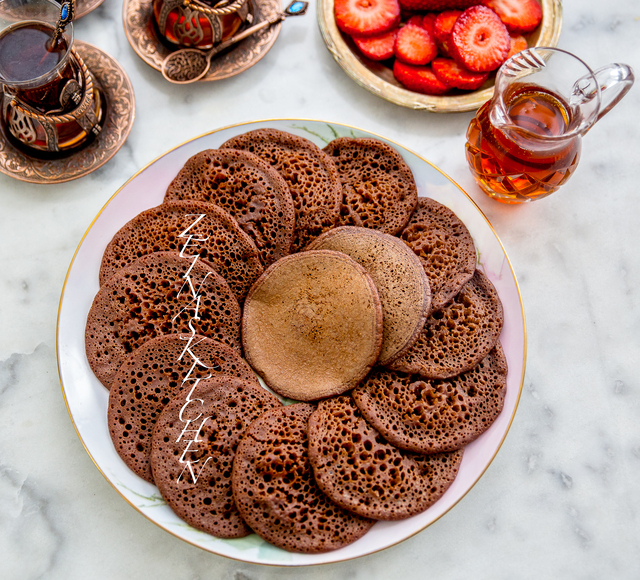 Chokladbaghrir- Veganska nordafrikanska pannkakor
