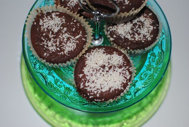 Glutenfria chokladmuffins med smak av hasselnötter