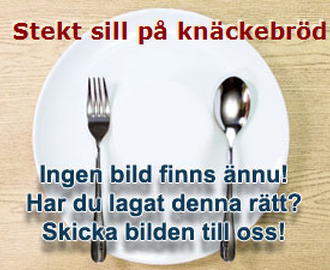 Stekt sill på knäckebröd