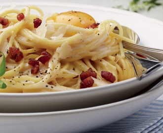 Pasta Carbonara med chorizo