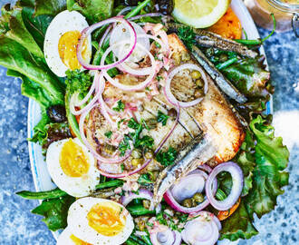 Sallad Nicoise med oliver