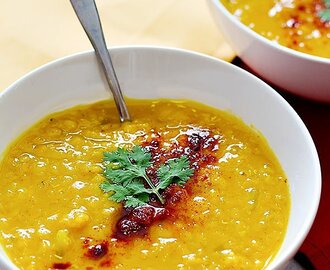 Turmeric Ginger Red Lentil Soup