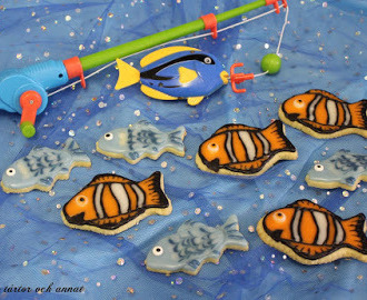 Hitta Nemo och fiskkakor - Spritsade -