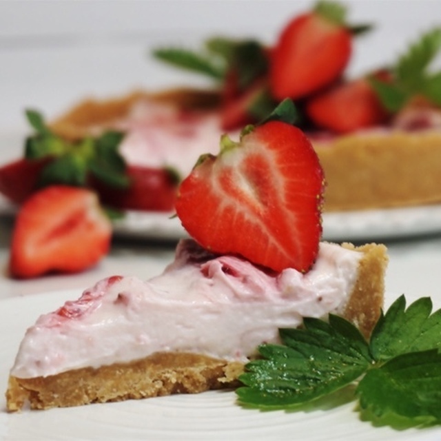 Strawberry cheesecake - enkel cheesecake