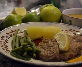 Scaloppine al limone – kalvschnitel med citronsås