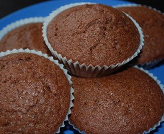 Ägg- och mjölkfria chokladmuffins