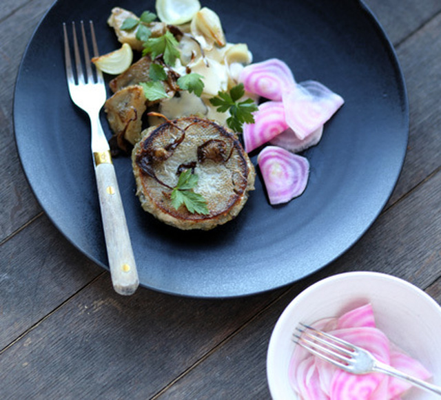 Middag med Kalventrecot Barlgoule