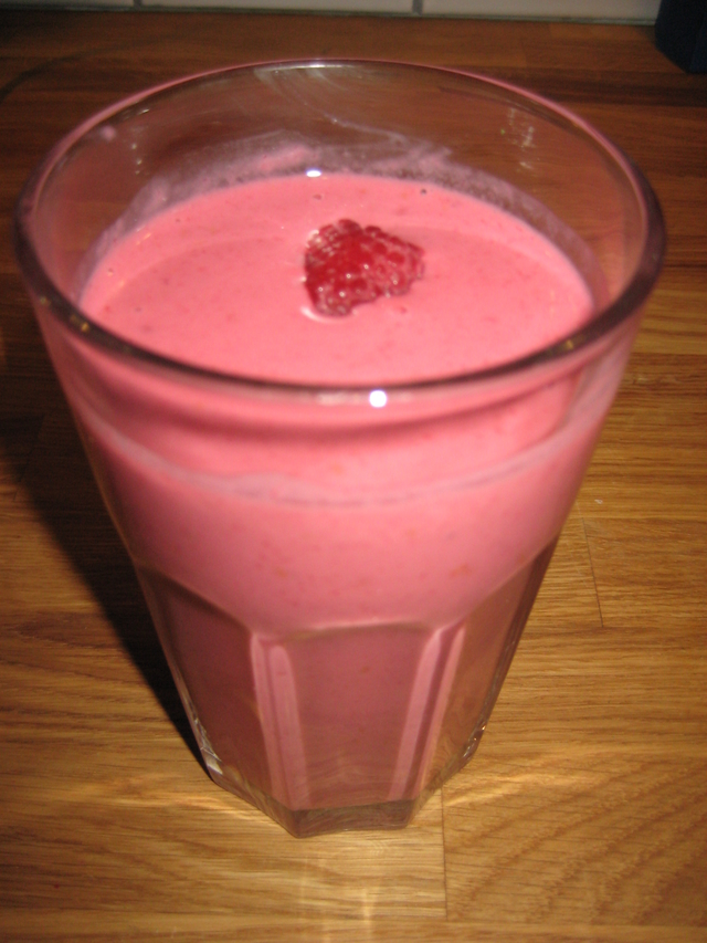 Hallonsmoothie