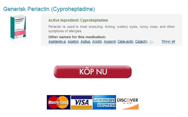 Köpa Cyproheptadine Utan Recept. Bästa Godkända På Nätet Apotek. Expressleverans
