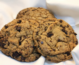 Stora, maffiga chocolate chip cookies