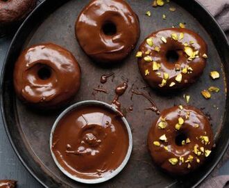 Double chocolate donuts