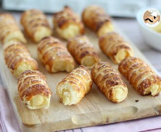 Cannoli con crema pastelera de vainilla