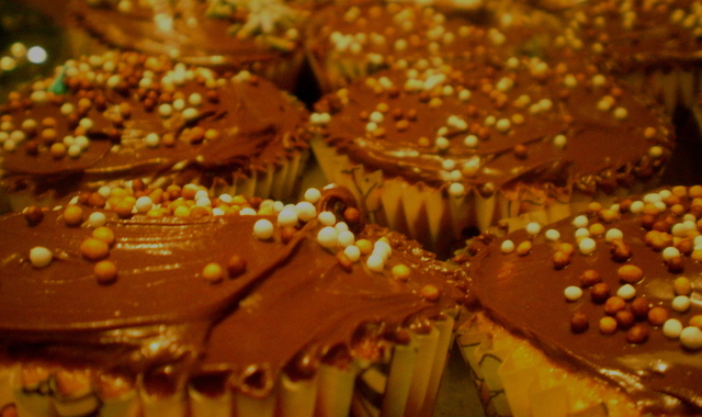 Leilas cupcakes med nutellatopping… A la Maja!