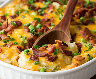 Loaded Broccoli Cheese Mashed Potato Casserole