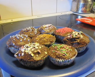 Muffins med chokladbitar