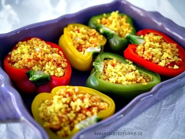 Bulgurfylld paprika - Stuffed Bell Peppers