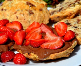 Triple chocolate scones