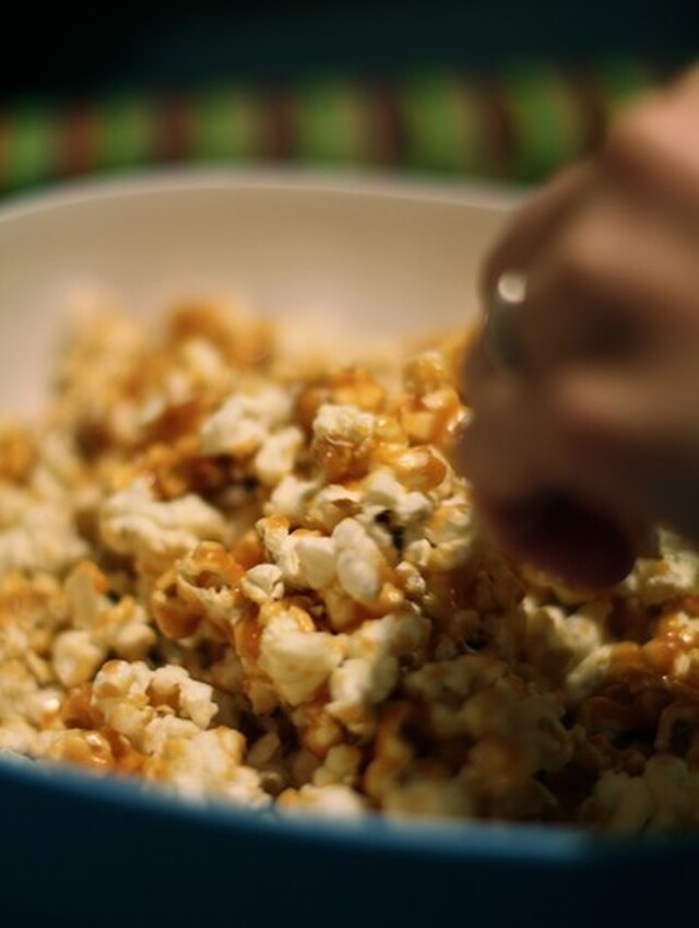 Karamellierade popcorn