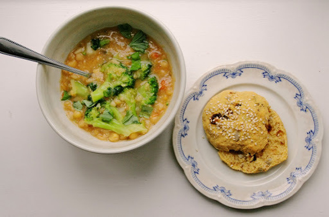 Värmande Soppa + Glutenfria Scones med Frön & Russin