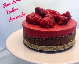 Raw Choklad Hallon Cheesecake