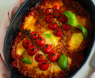 Melanzane alla parmigiana- Italiensk auberginegratäng