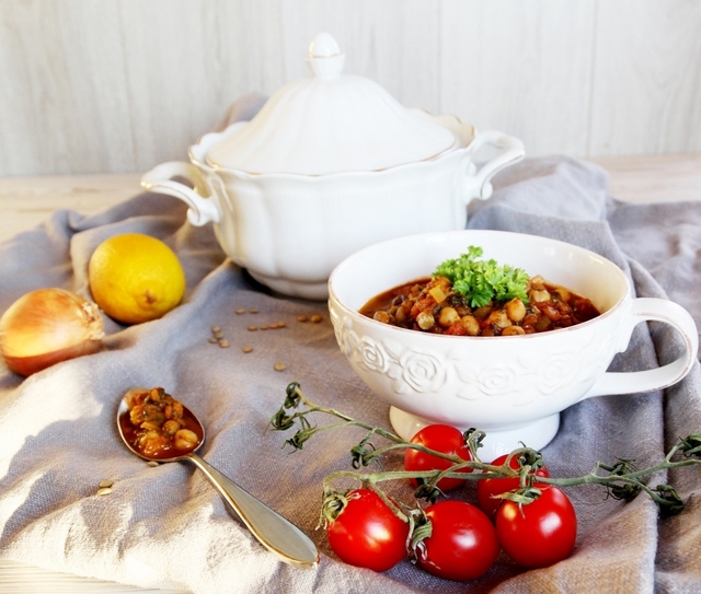 Smarrigt – linssoppa med spenat och kikärtor (6/365)