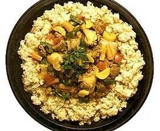 Couscous med kyckling och lamm