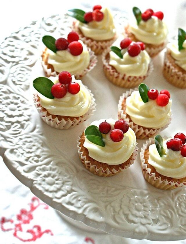 Mini, mini cupcakes med pepparkaksmak • Heavenly Cupcake