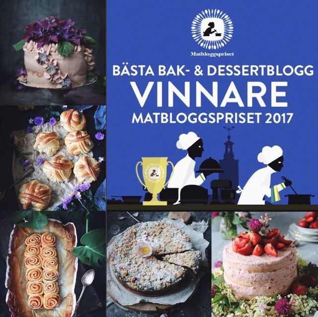 Vinnaren av Matbloggspriset Bästa Bak- och Dessertblogg 2017