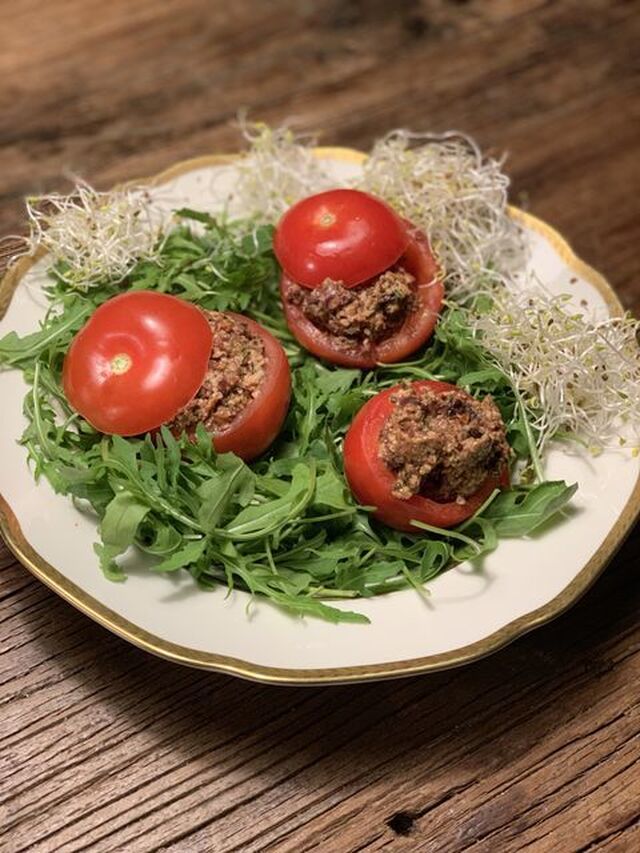 Recept Olivfyllda tomater
