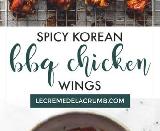 These Spicy Korean BBQ Chicken Wings will change the way you think about chicken wings forever.… | Korean bbq chicken, Sweet and spicy chicken, Chicken wing recipes