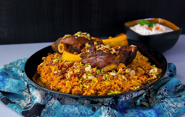 Kabsa- Kryddigt orientaliskt ris med lammkött