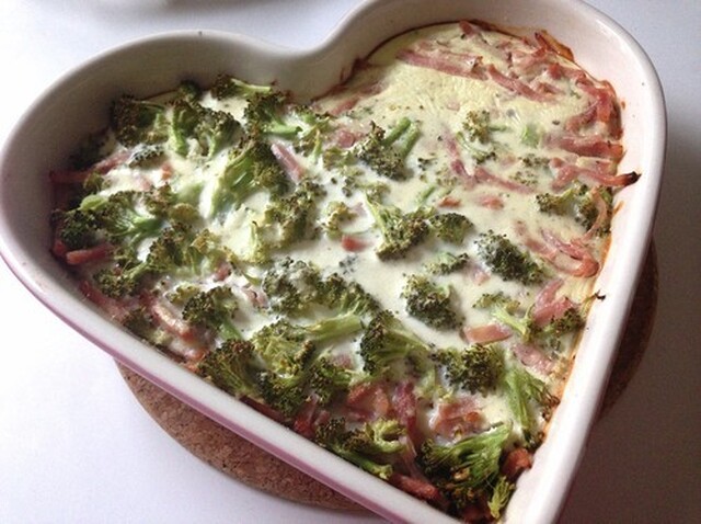 Broccoli & skinkpaj