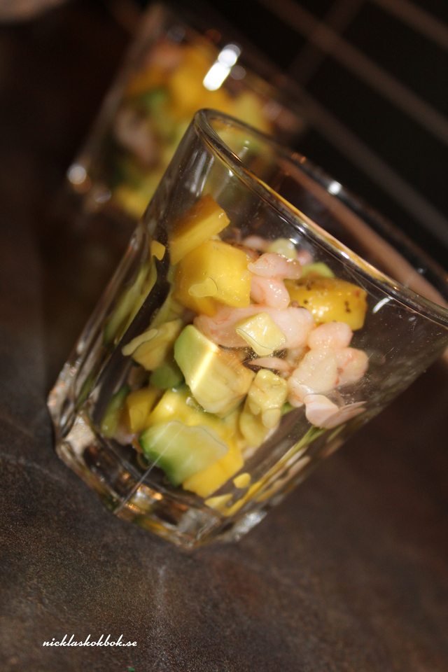 Räkor med mango och avacado (mjölkfri)